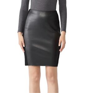 Bailey 44 Faux Leather Pencil Skirt Jersey